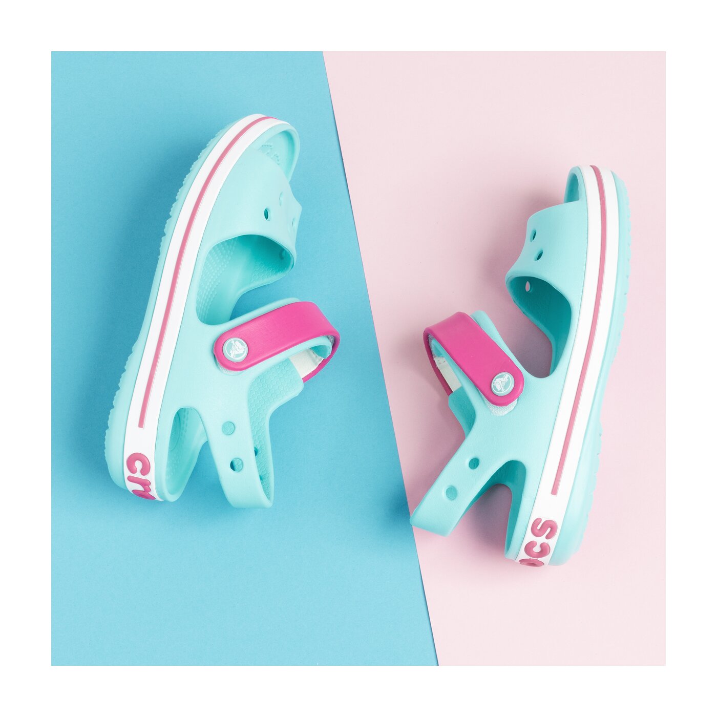 Dziecięce sandały / klapki CROCS CROCBAND SANDAL KIDS 128564fvk kolor niebieski