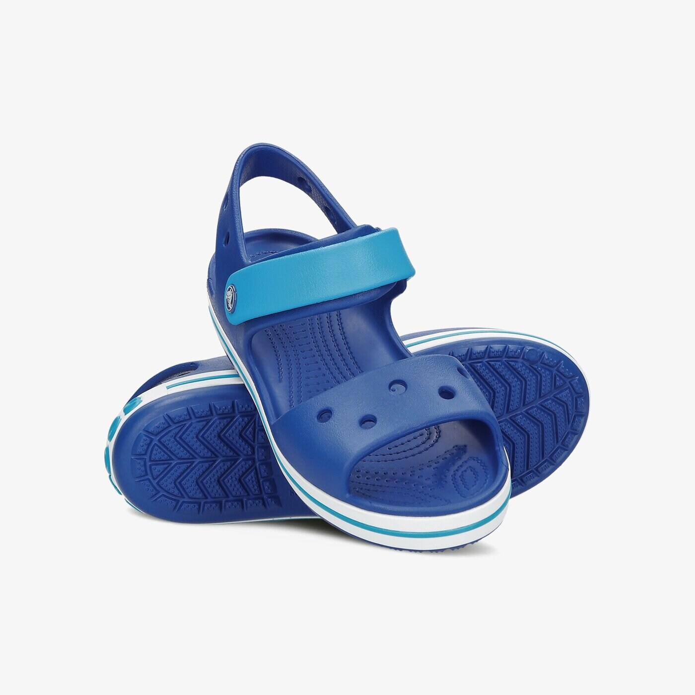 Dziecięce sandały / klapki CROCS CROCBAND SANDAL KIDS 128564bxk kolor granatowy