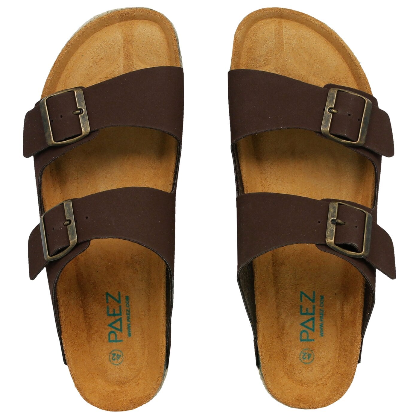 Męskie klapki PAEZ BIO MADE IN SPAIN BROWN 1832751h43-210 kolor brązowy