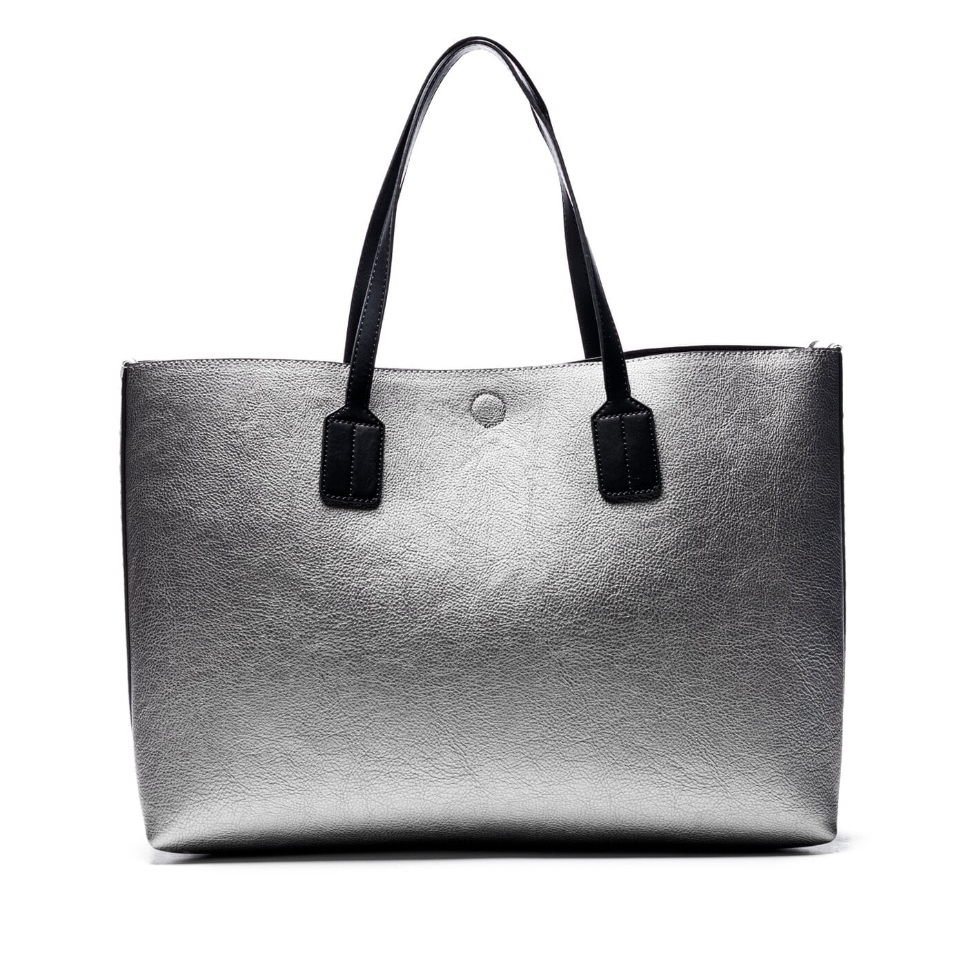 Damska torebka TOMMY HILFIGER TOREBKA COOL TOMMY TOTE MET aw0aw06374903 kolor srebrny