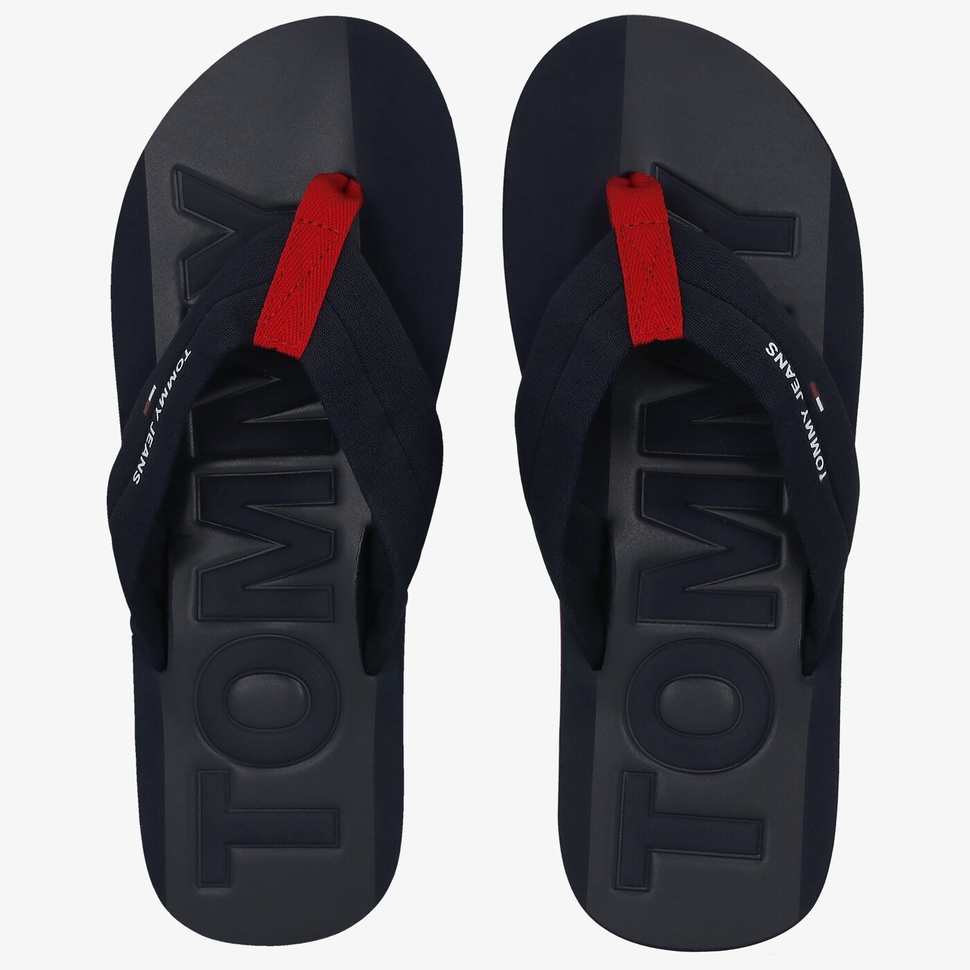 Męskie klapki TOMMY HILFIGER TOMMY JEANS WEBBING BEACH SANDAL em0em00474c87 kolor granatowy