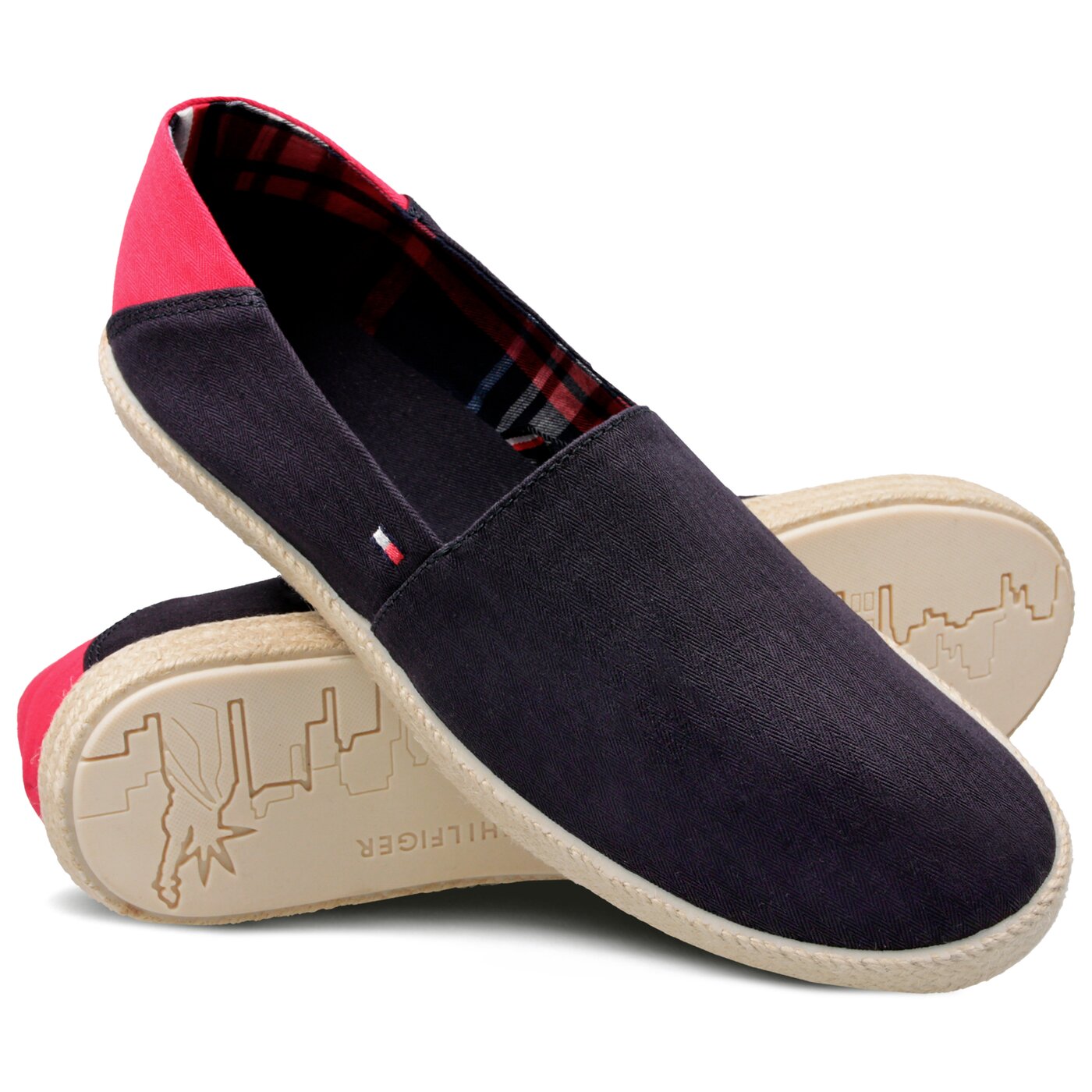 Męskie półbuty TOMMY HILFIGER EASY SUMMER SLIP ON 2D_1 fm0fm00569403 kolor granatowy