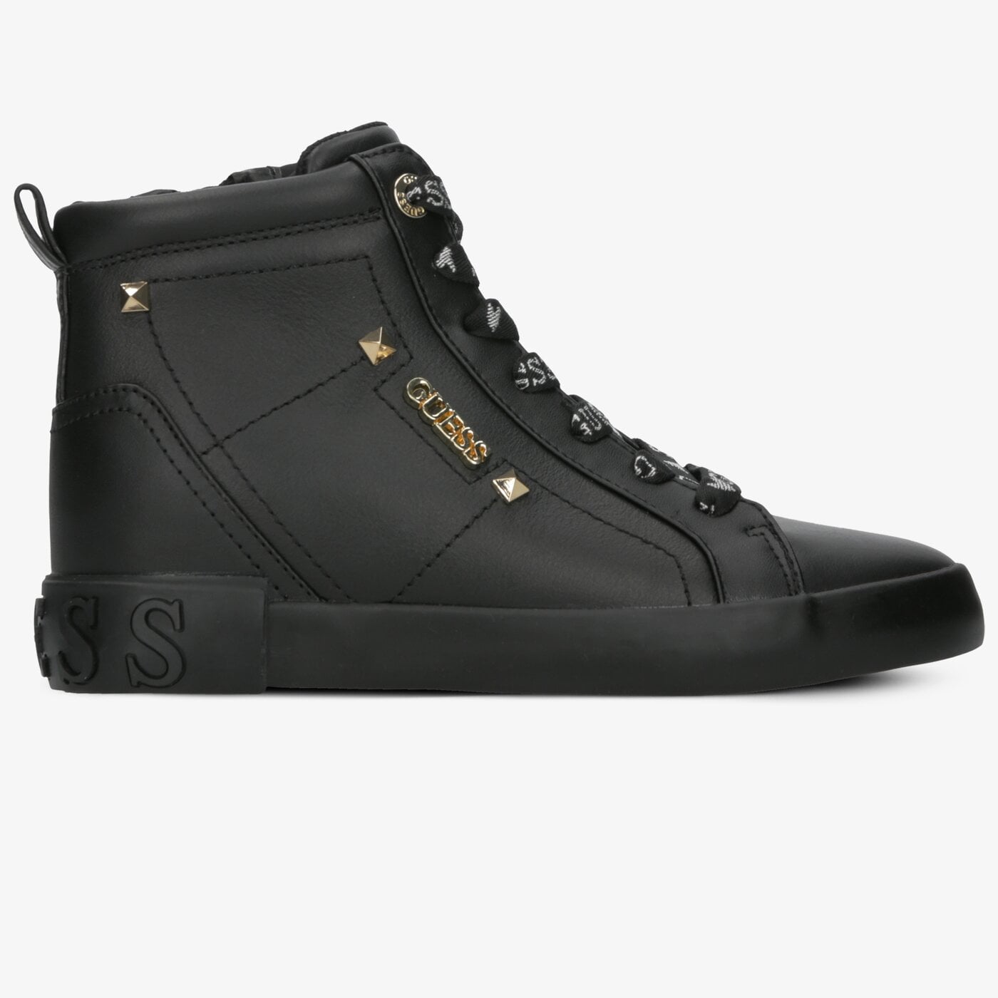 Damskie trampki GUESS PORTLY fl5porlea12black kolor czarny