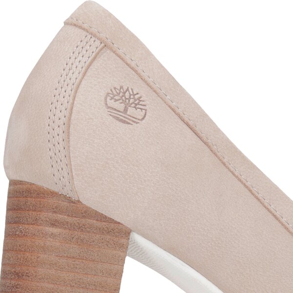 Damskie szpilki / czółenka TIMBERLAND LESLIE ANNE MOCASSIN PUMP a1piy kolor beżowy