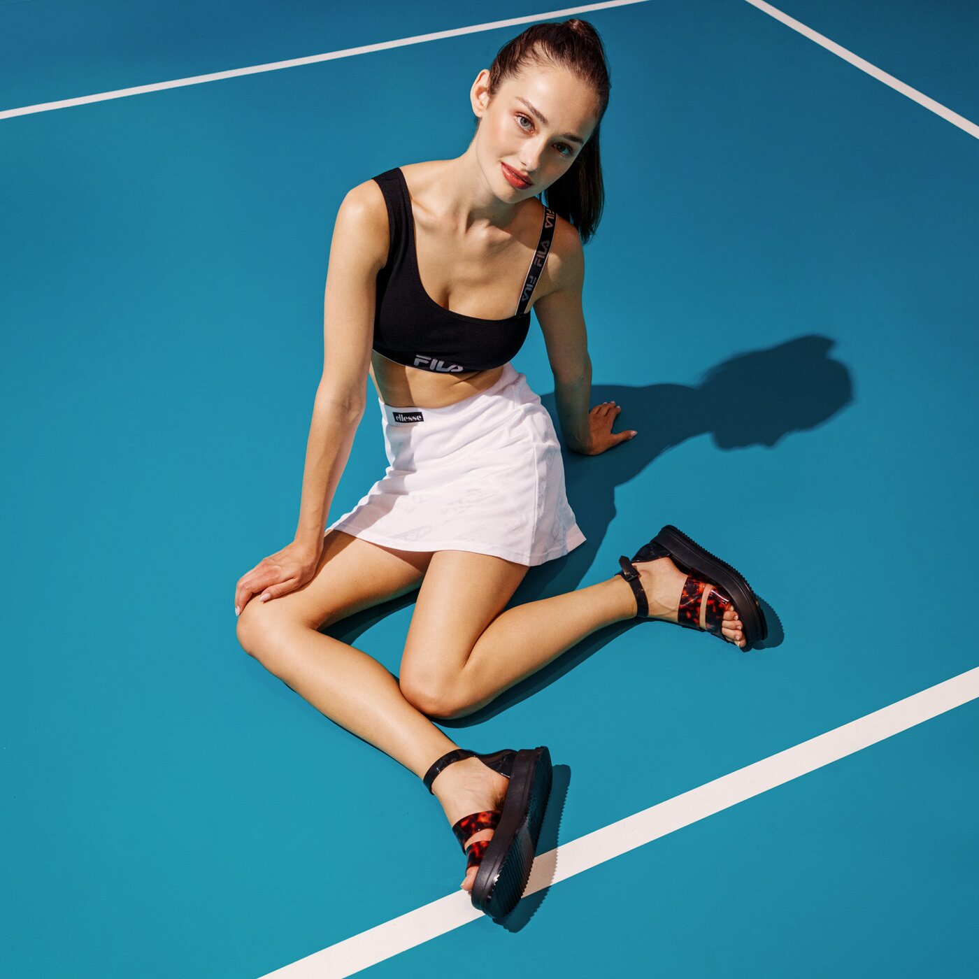 Damskie sandały MELISSA MODEL PLATFORM 32794-52812 kolor czarny