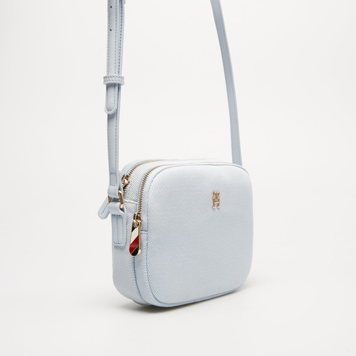 Damska torebka TOMMY HILFIGER TOREBKA POPPY CANVAS CROSSOVER aw0aw16419c1o kolor niebieski