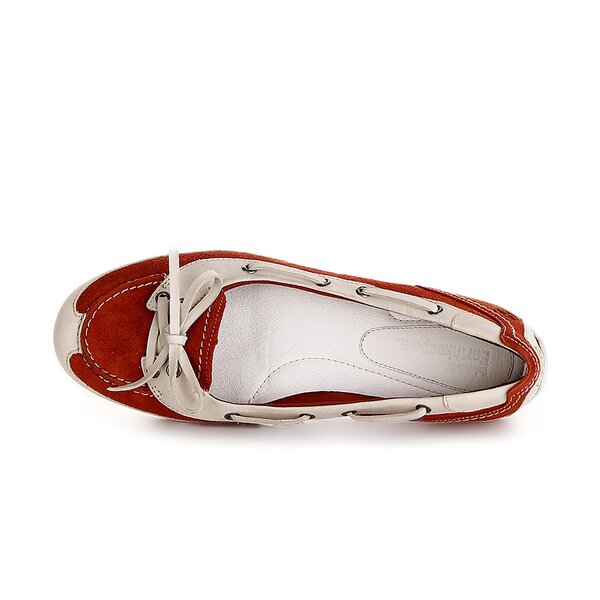 Damskie baleriny (buty) TIMBERLAND EK BOOTHBAY BOAT SHOE 3912r kolor czerwony