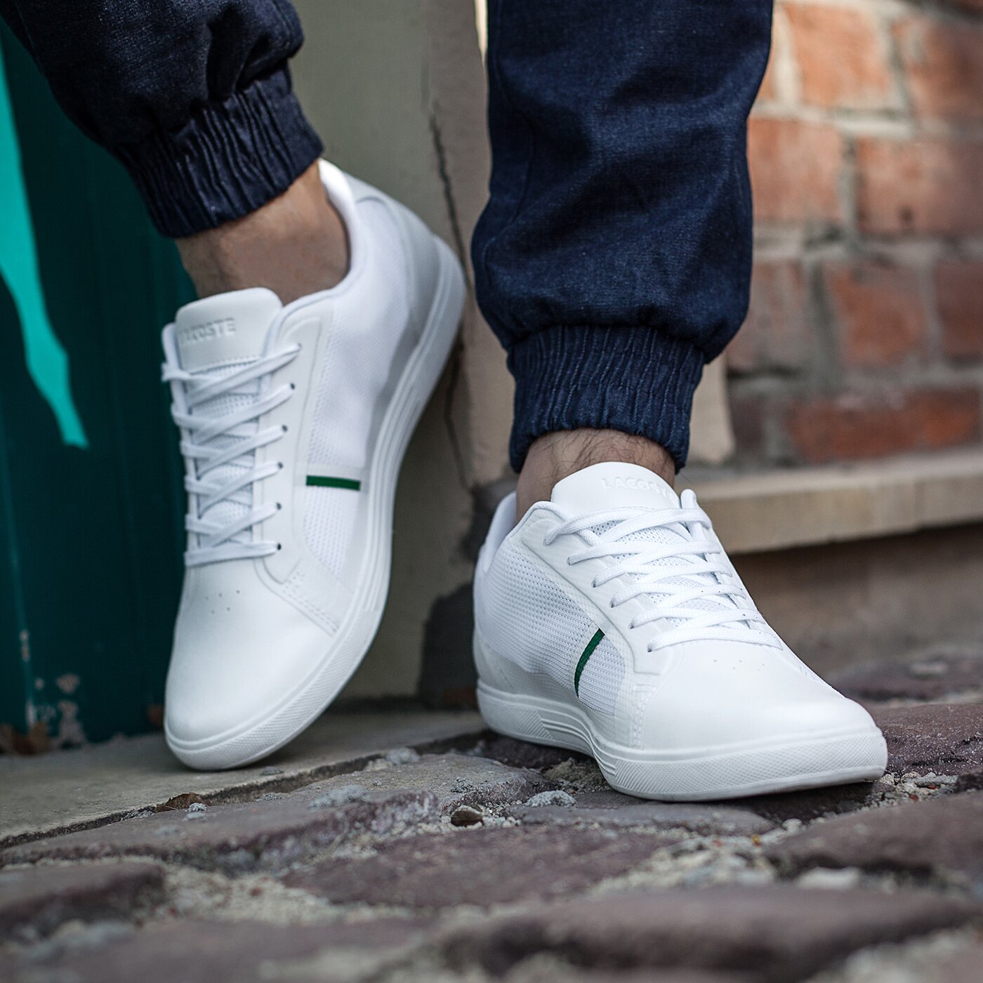 Męskie sneakersy (buty) LACOSTE STRIDEUR 116 1 731spm0013001 kolor biały