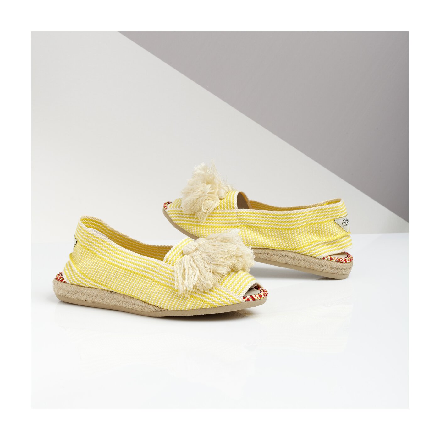 Damskie espadryle PAEZ SANDAL YUTE SANDAL FRILL YELLOW 1934805s9003-600 kolor żółty