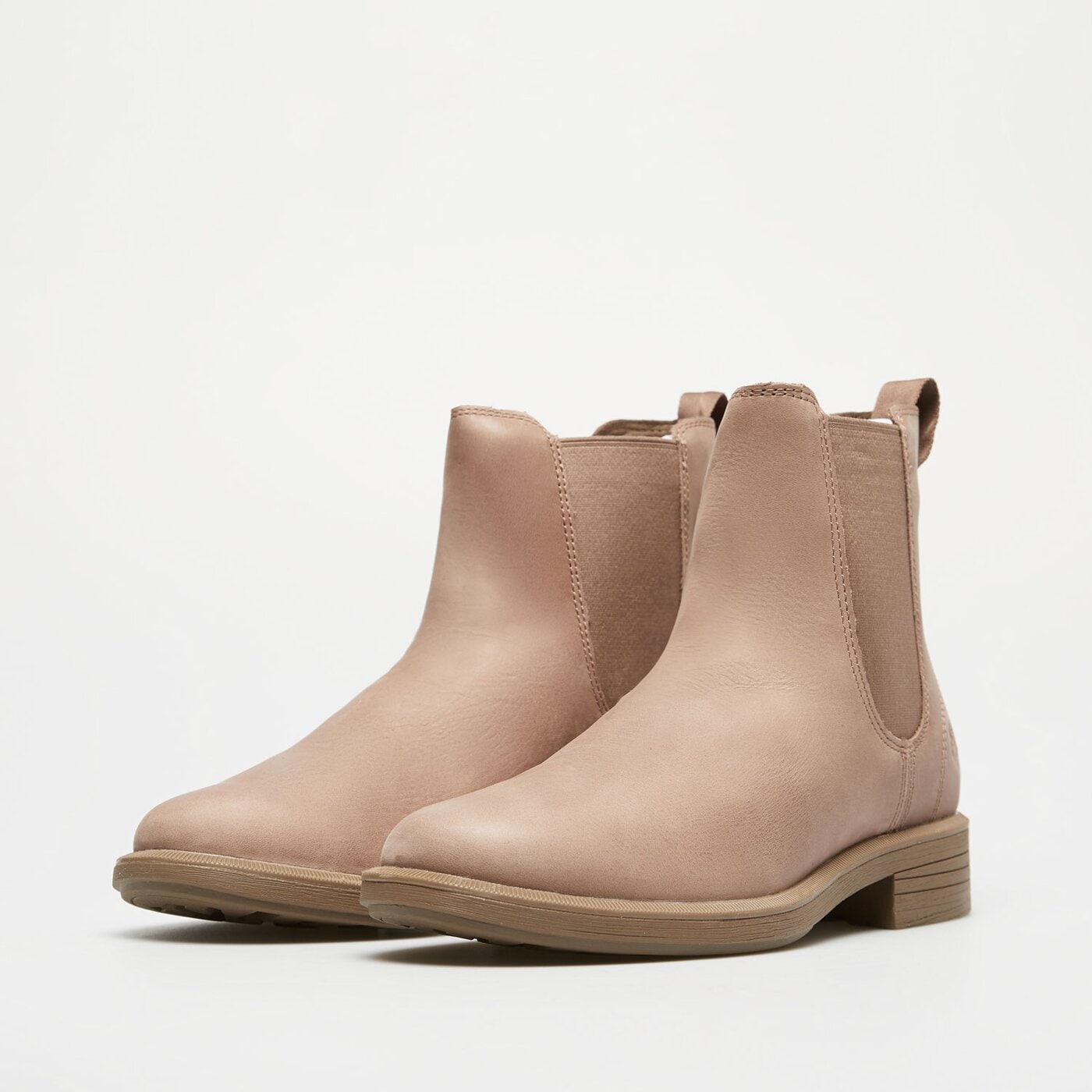 Damskie botki / sztyblety TIMBERLAND VERONA SQUARE MID CHELSEA BOOT tb0a42mjen41 kolor beżowy