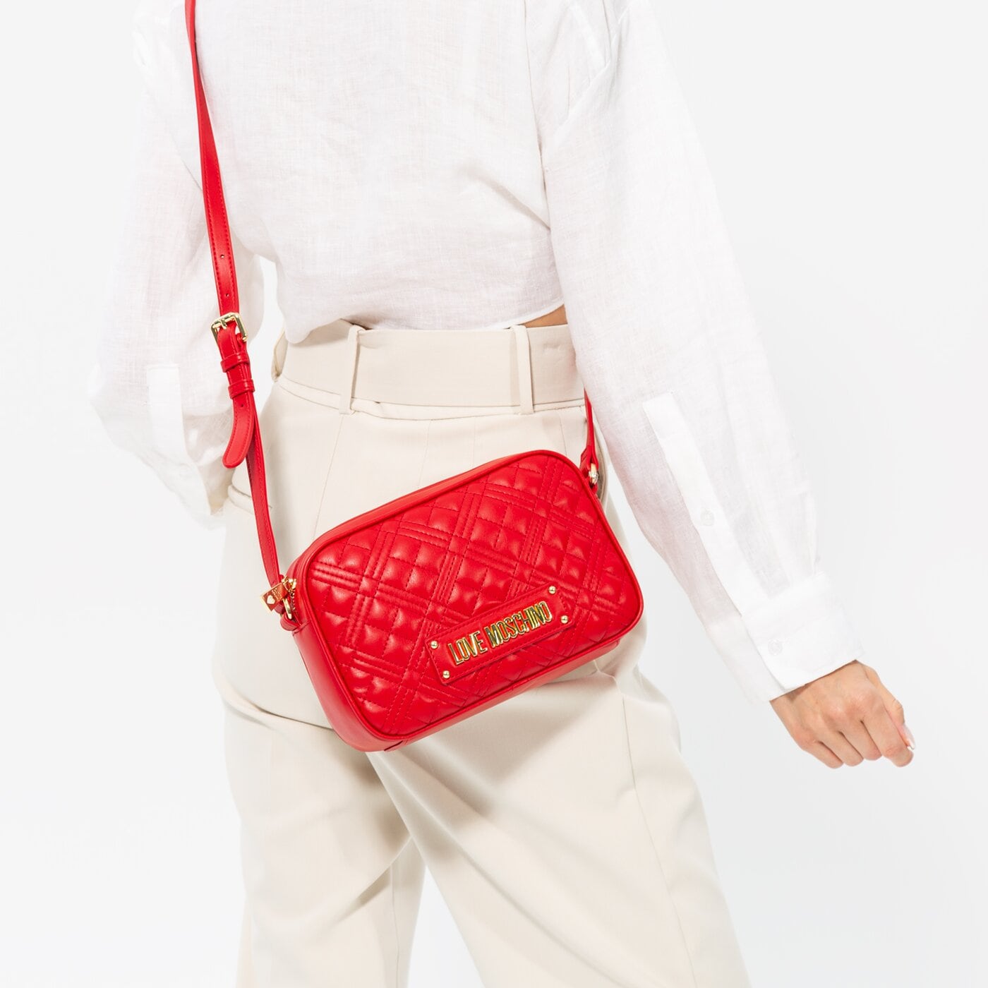 Damska torebka LOVE MOSCHINO TOREBKA SHOULDER BAG jc4010pp0ela0500 kolor czerwony