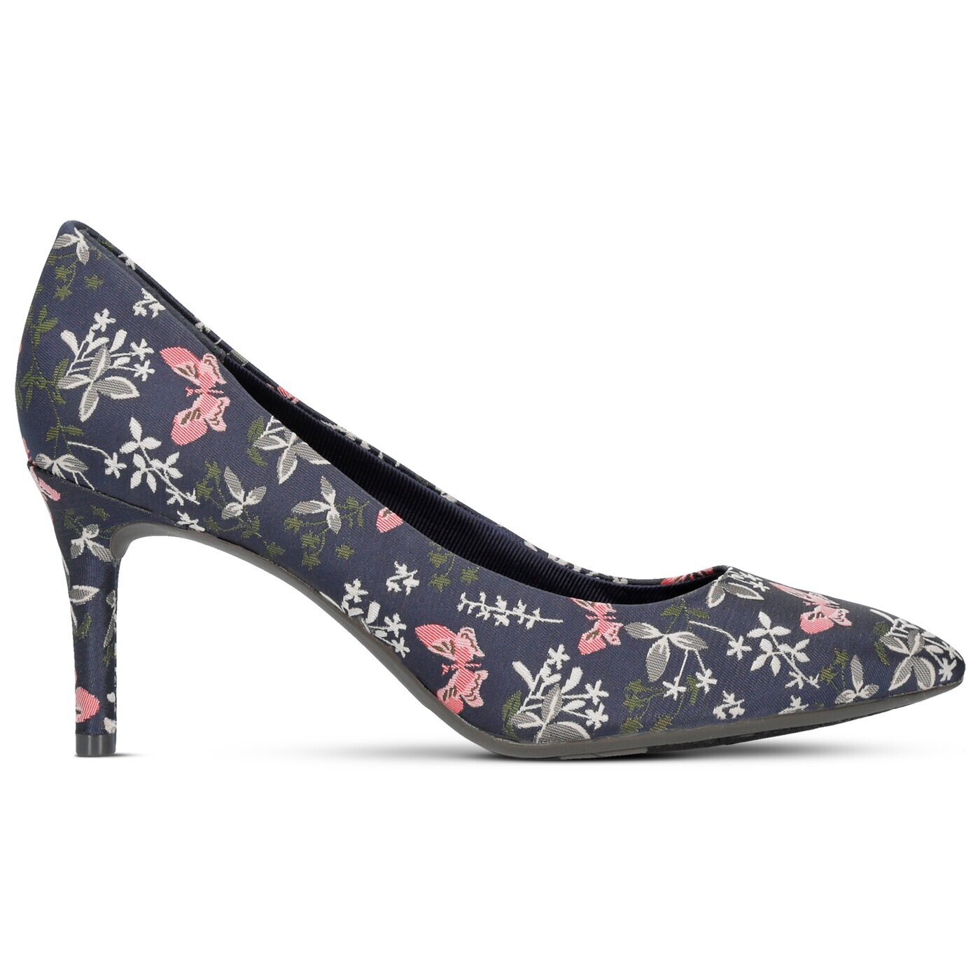 Damskie szpilki / czółenka ROCKPORT NAVY FLORAL  ch0659 kolor granatowy