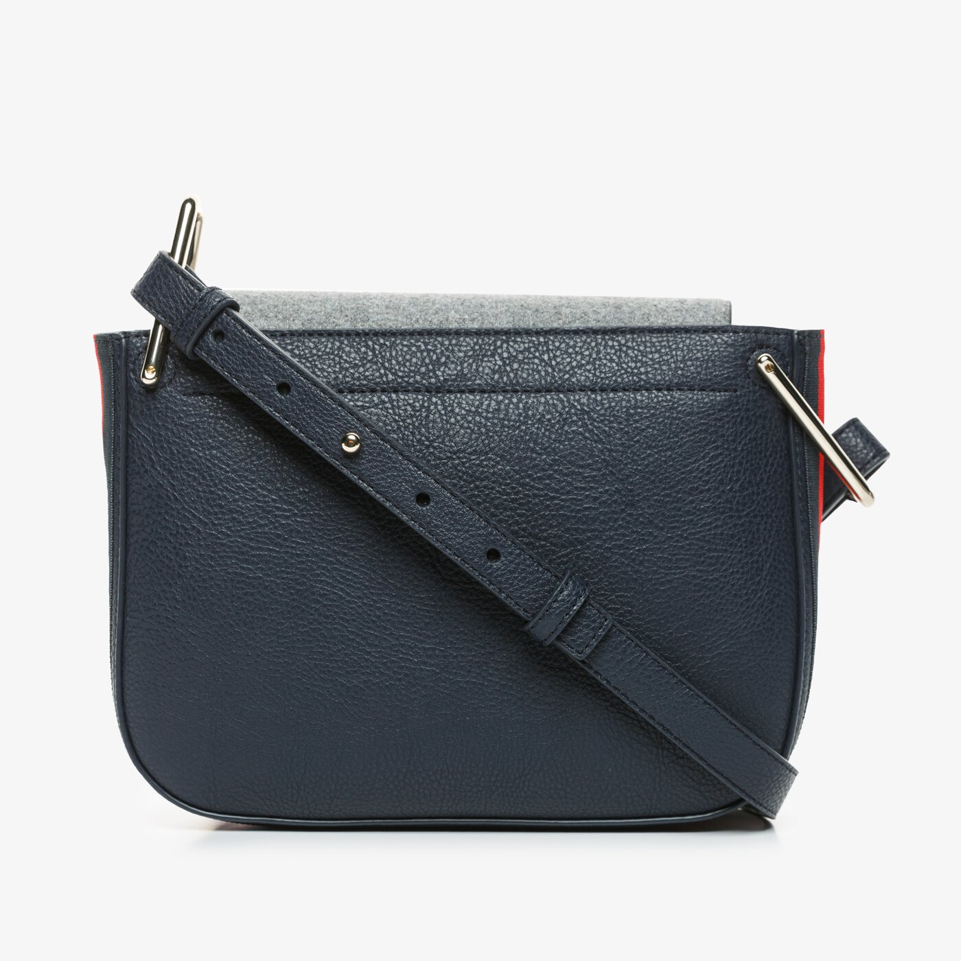 Damska nerka / saszetka TOMMY HILFIGER TOREBKA TH CORE SADDLE BAG MELTON aw0aw074160iv kolor szary