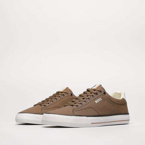Męskie trampki HUGO BOSS AIDEN TENN CV 50470866280 kolor brązowy