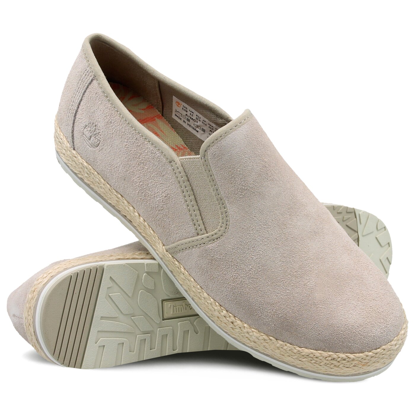 Damskie espadryle TIMBERLAND EIVISSA SEA LTHR SLIP ON a1mc1 kolor beżowy