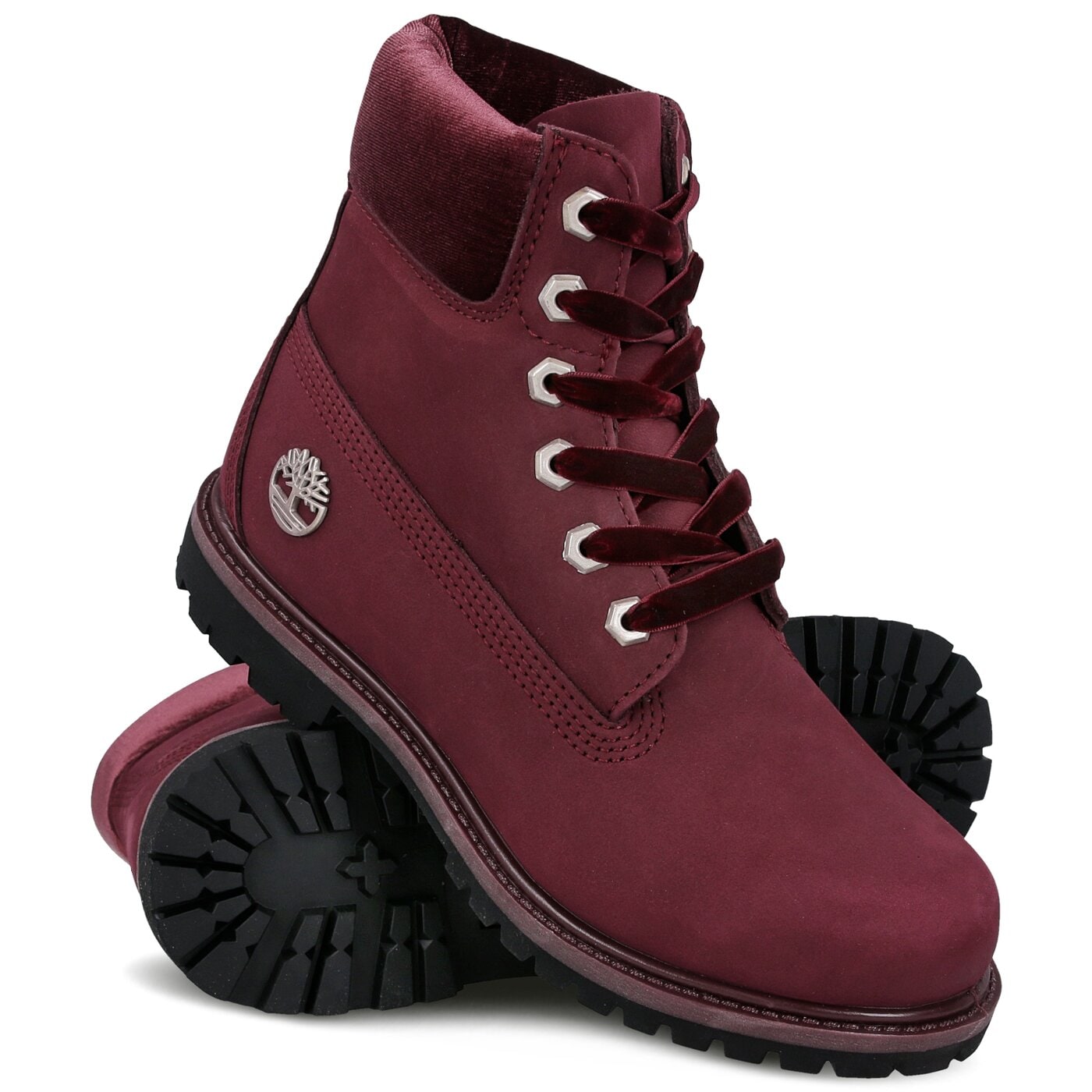 Damskie trapery TIMBERLAND PREMIUM 6 INCH WP BOOT a1kc1 kolor bordowy