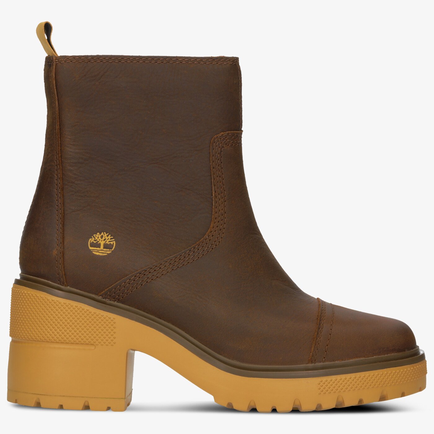 Damskie botki / sztyblety TIMBERLAND SILVER BLOSSOM SIDE ZIP tb0a25bv2031 kolor brązowy