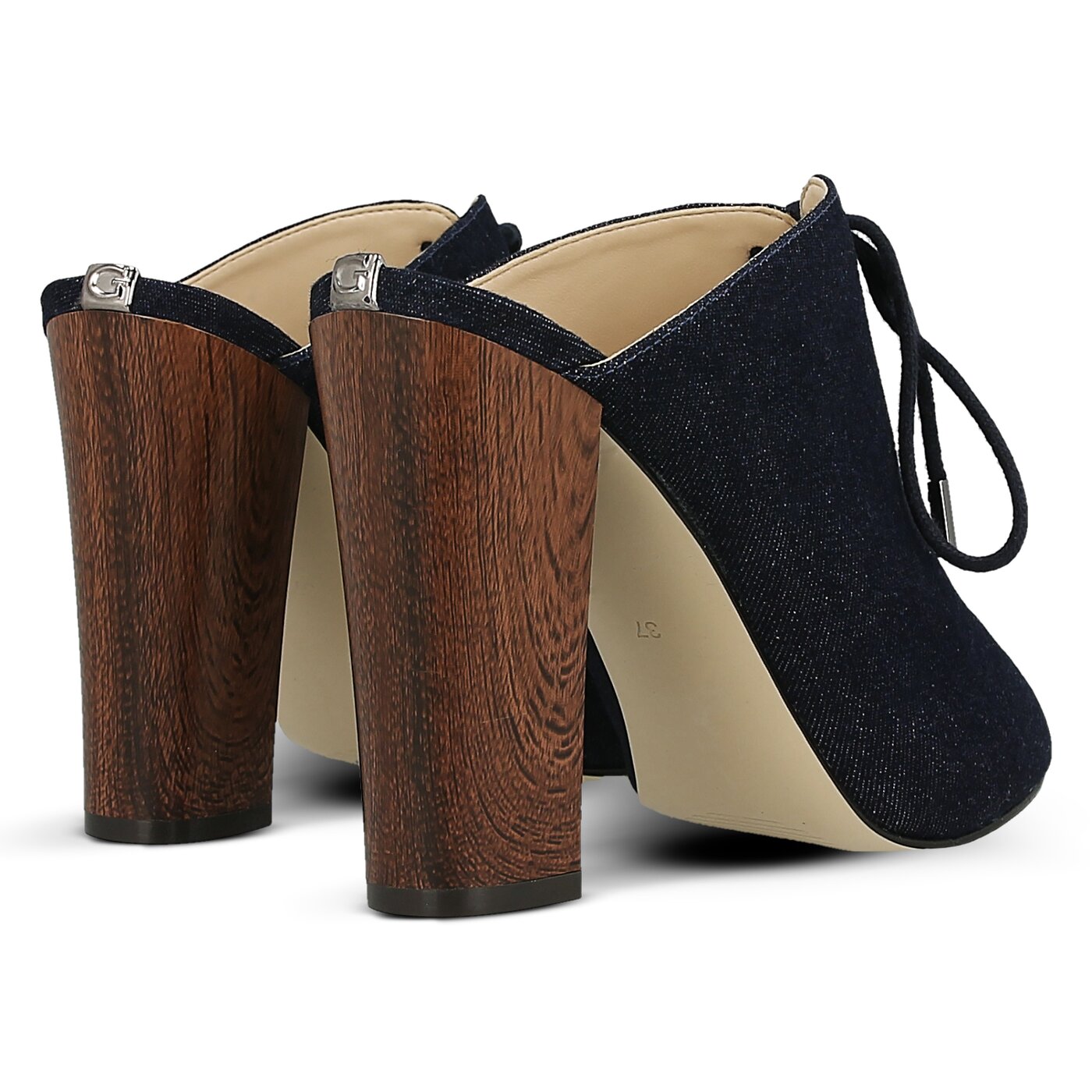 Damskie klapki GUESS EDITT fledi1den06navy kolor granatowy