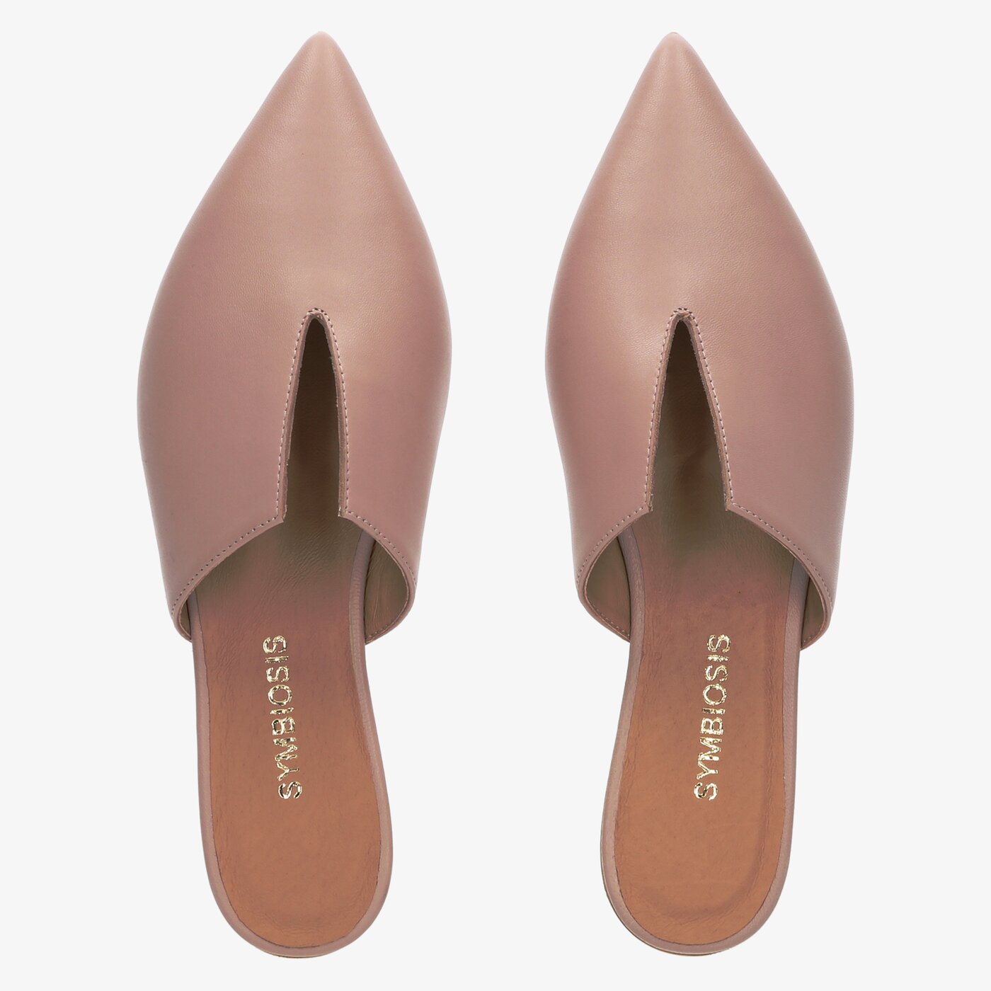 Damskie klapki SYMBIOSIS MARGARET  sywc120023 kolor beżowy