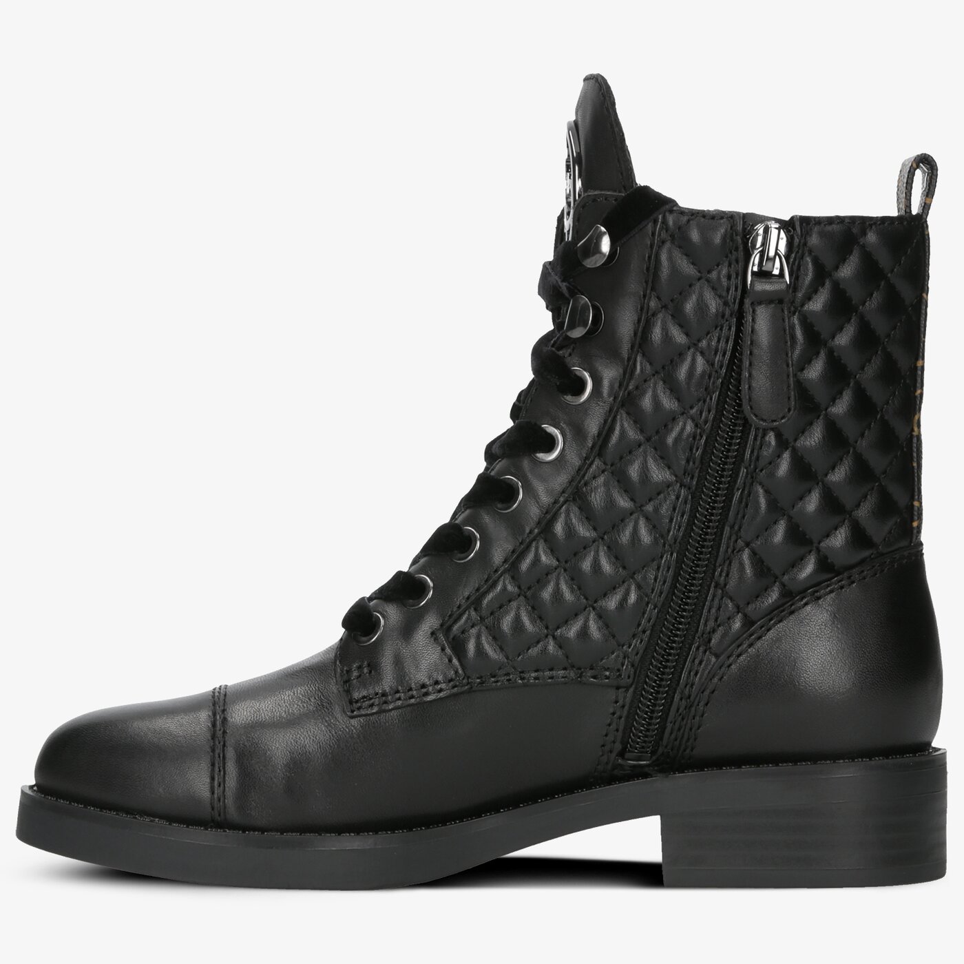 Damskie botki / sztyblety GUESS BEGONIA fl8begfal10black kolor czarny