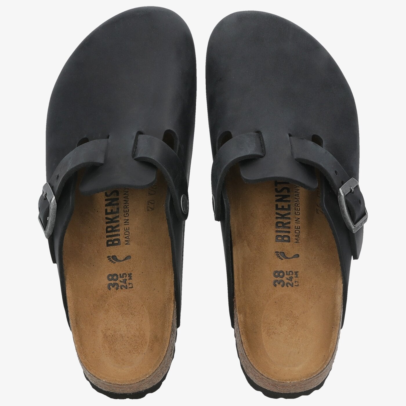 Damskie klapki BIRKENSTOCK BOSTON BS 59463 kolor czarny