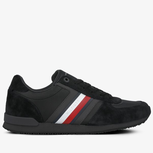 Męskie sneakersy (buty) TOMMY HILFIGER MAXWELL 26C ICONIC MIX RUNNER fm0fm03000bds kolor czarny