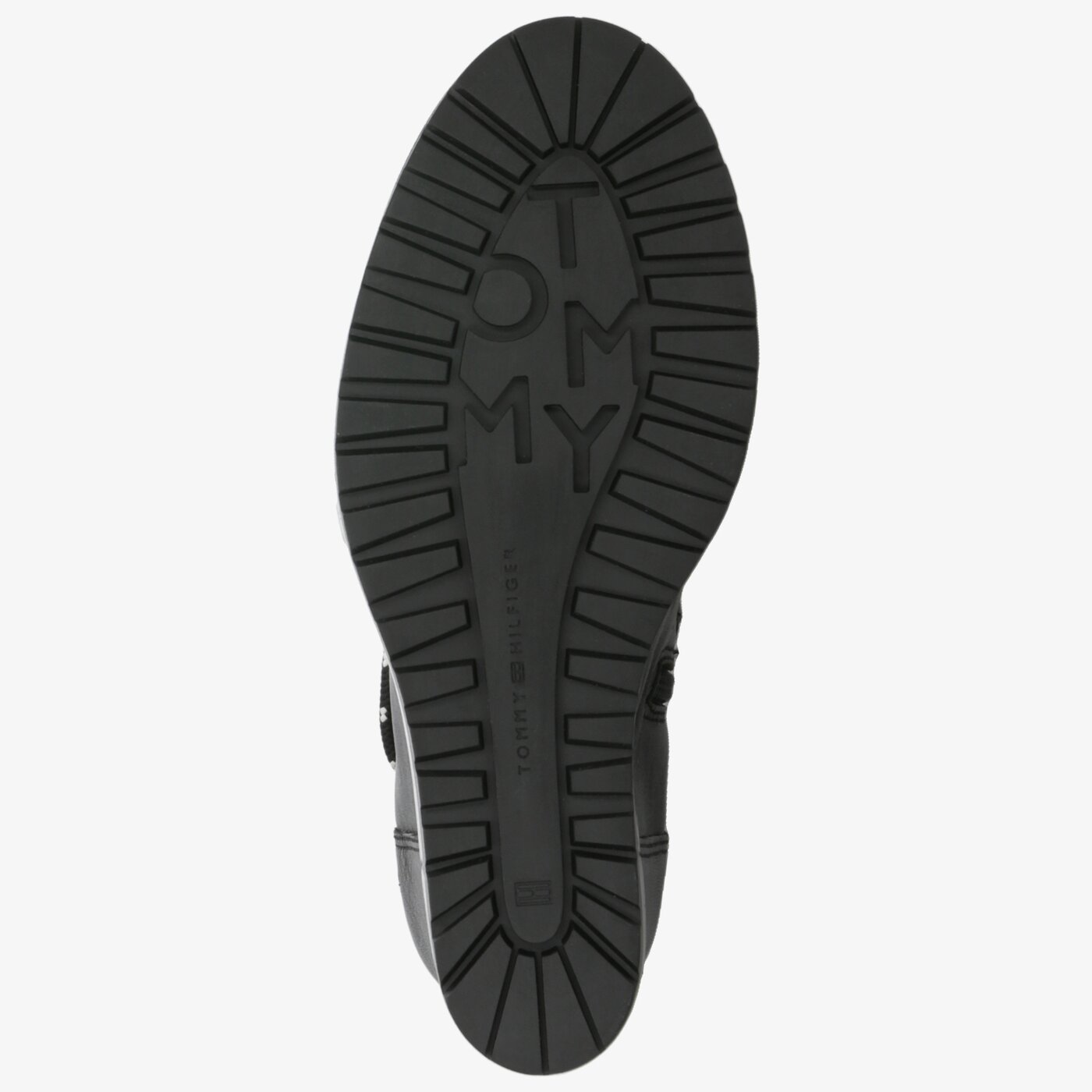 Damskie botki / sztyblety TOMMY HILFIGER MODERN SPORTY WEDGE BOOTIE fw0fw04508bds kolor granatowy