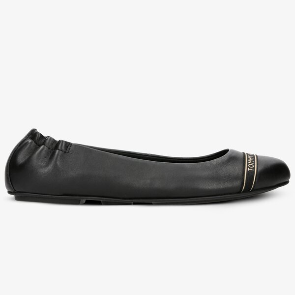 Damskie baleriny (buty) TOMMY HILFIGER FEMININE SATIN DETAIL BALLERINA fw0fw04265990 kolor czarny