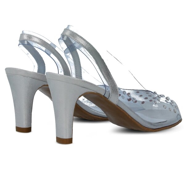 Damskie sandały SYMBIOSIS VICKY SANDALS  sywc218004 kolor srebrny