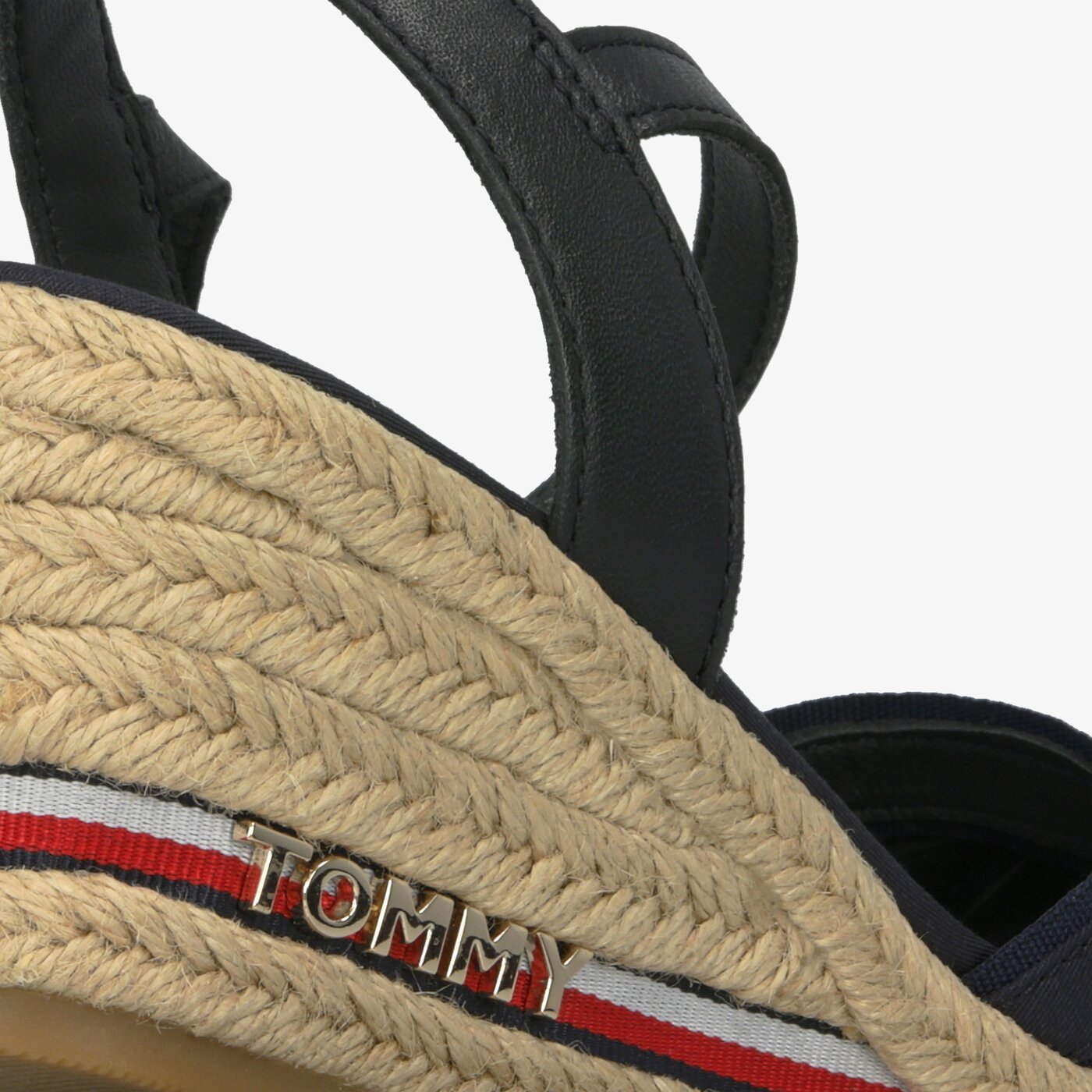 Damskie sandały TOMMY HILFIGER ELBA 60C1 ICONIC ELBA CORPORATE RIBBON fw0fw04056403 kolor granatowy