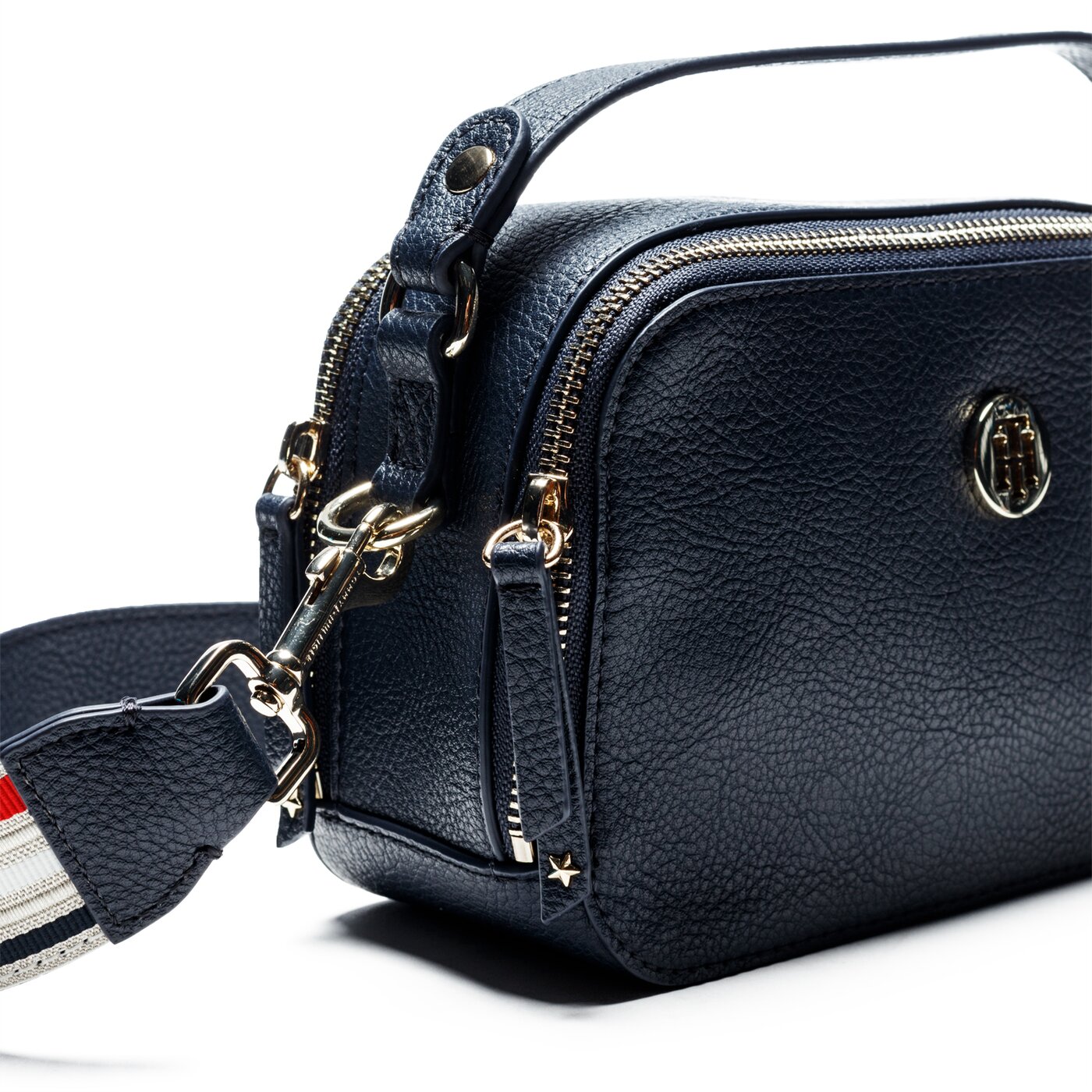 Damska torebka TOMMY HILFIGER TOREBKA COOL TOMMY MINI TRUNK aw0aw06543413 kolor granatowy