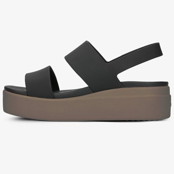 Damskie sandały CROCS BROOKLYN LOW WEDGE 20645307h kolor czarny