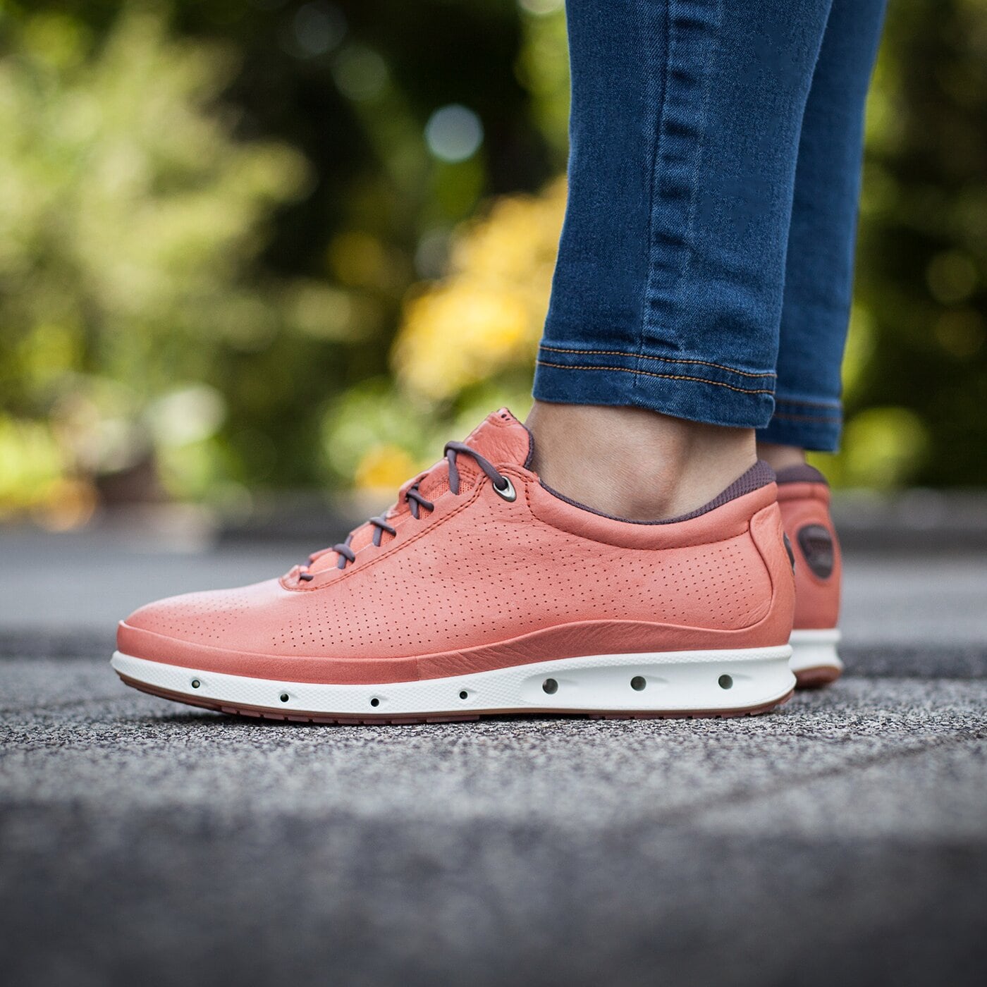 Damskie półbuty ECCO COOL 83130359466 kolor pomarańczowy