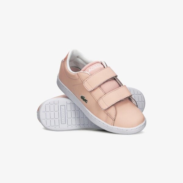 Dziecięce sneakersy (buty) LACOSTE CARNABY EVO STRAP1201 SUI 739sui00057f8 kolor beżowy