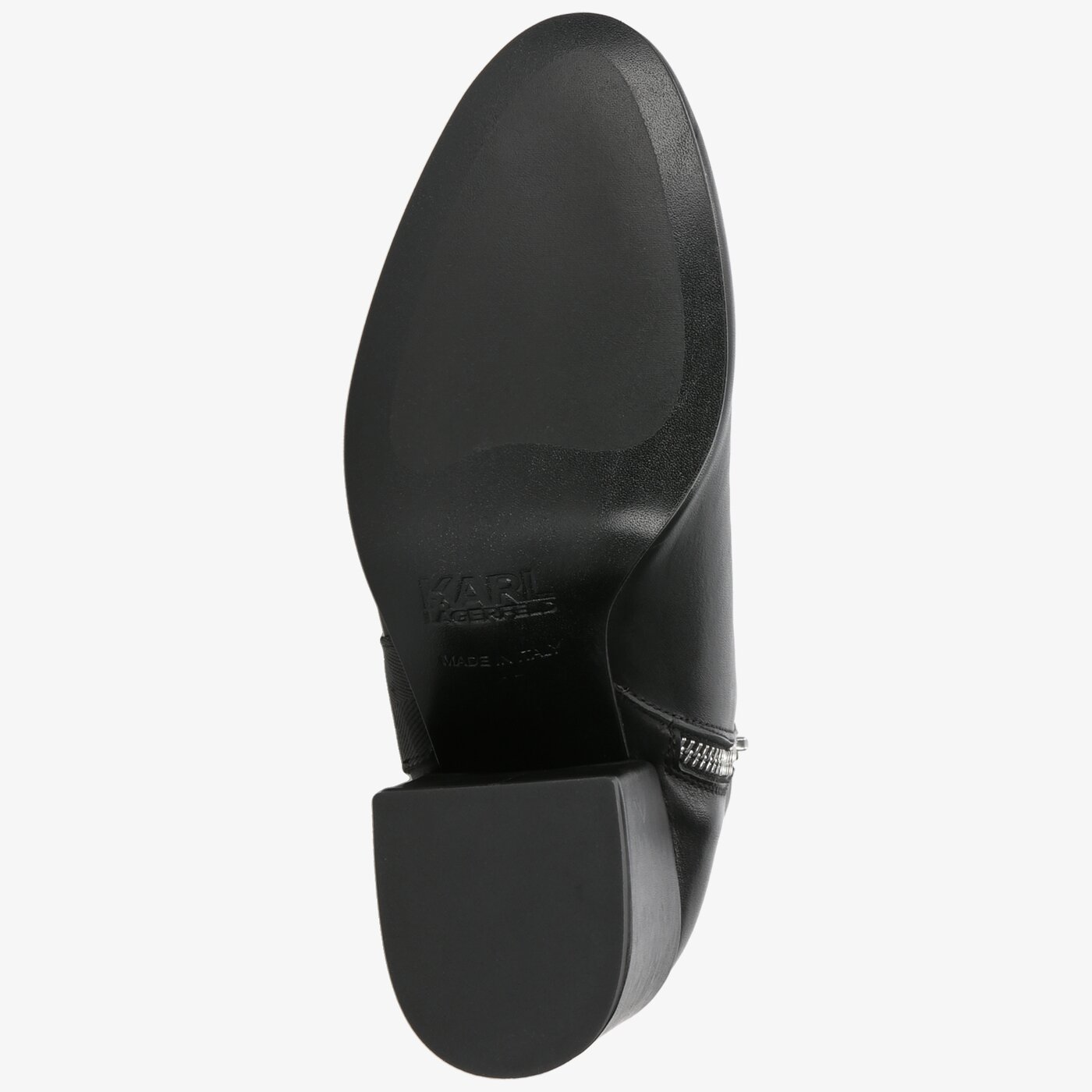 Damskie botki / sztyblety KARL LAGERFELD LAVINIA KARL BAND MIDI BOOT kl31475000 kolor czarny