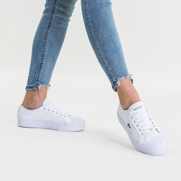 Damskie trampki LACOSTE ZIANE PLUS GRAND 07211CFA 741cfa005421g kolor biały