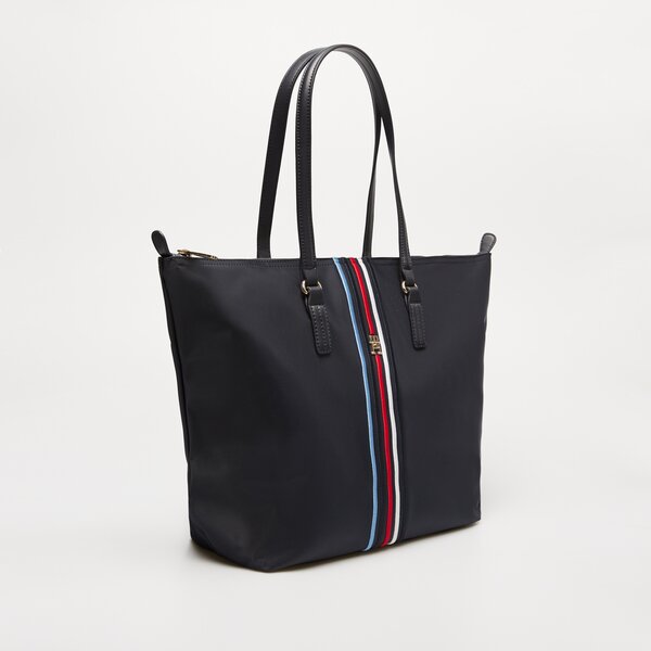 Damska torebka TOMMY HILFIGER TOREBKA POPPY TOTE CORP aw0aw15981dw6 kolor granatowy
