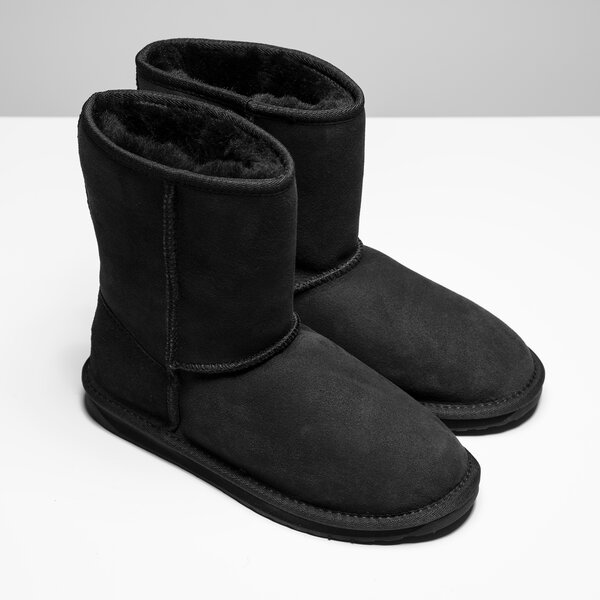 Damskie botki / sztyblety EMU STINGER LO BLACK w10002black kolor czarny