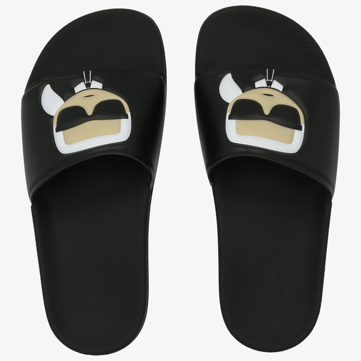 Damskie klapki KARL LAGERFELD KONDO II IKONIC SLIDE kl80905v00 kolor czarny