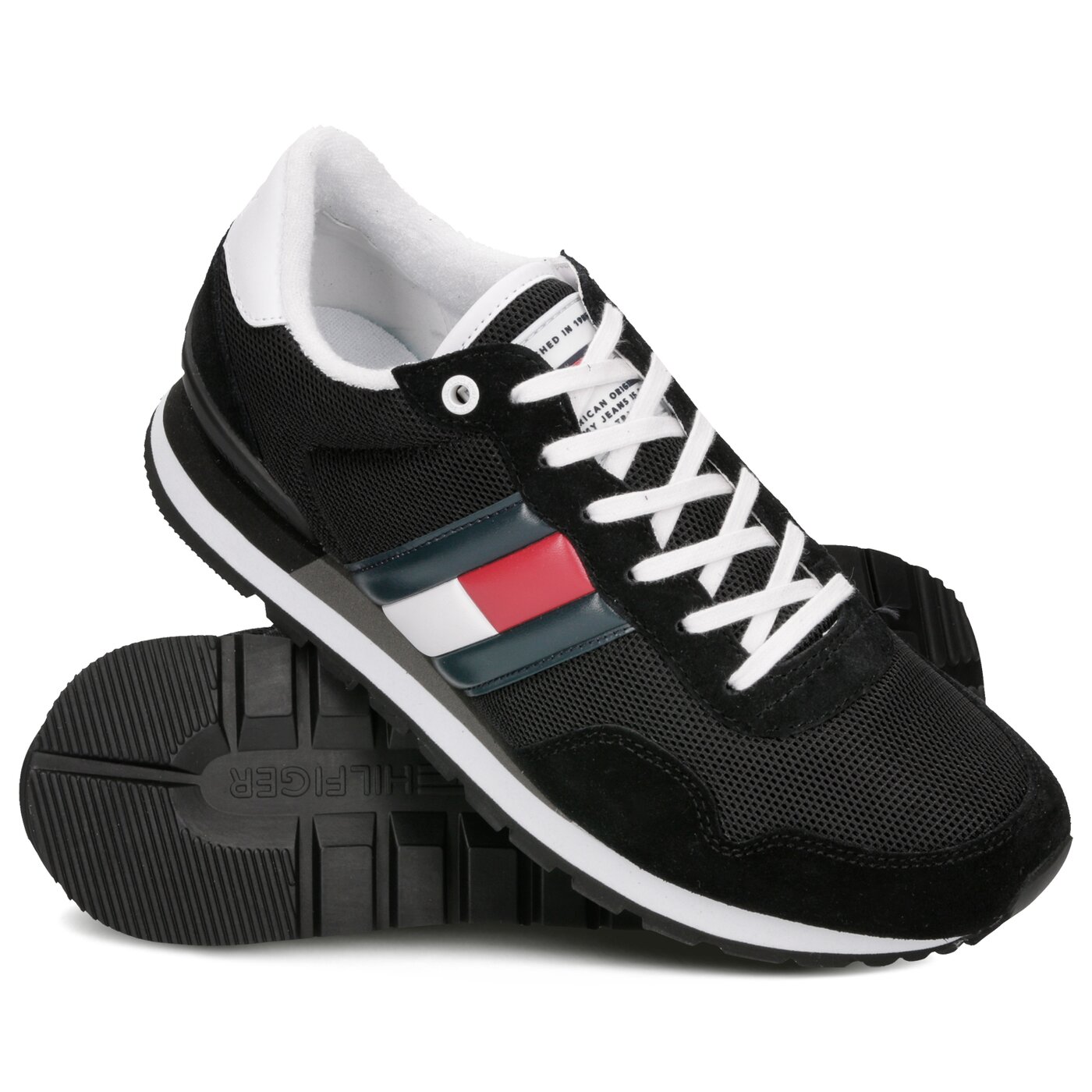 Męskie sneakersy (buty) TOMMY HILFIGER BARON 1C em0em00261990 kolor czarny