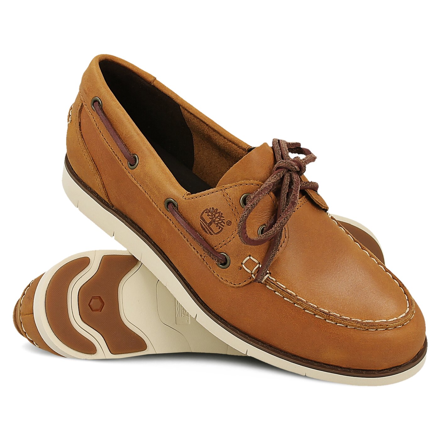 Damskie mokasyny i półbuty TIMBERLAND LAKEVILLE 2-EYE BOA T SHOE a1gch kolor brązowy