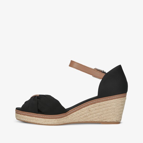 Damskie sandały TOMMY HILFIGER ICONIC ELBA SANDAL fw0fw00906990 kolor czarny
