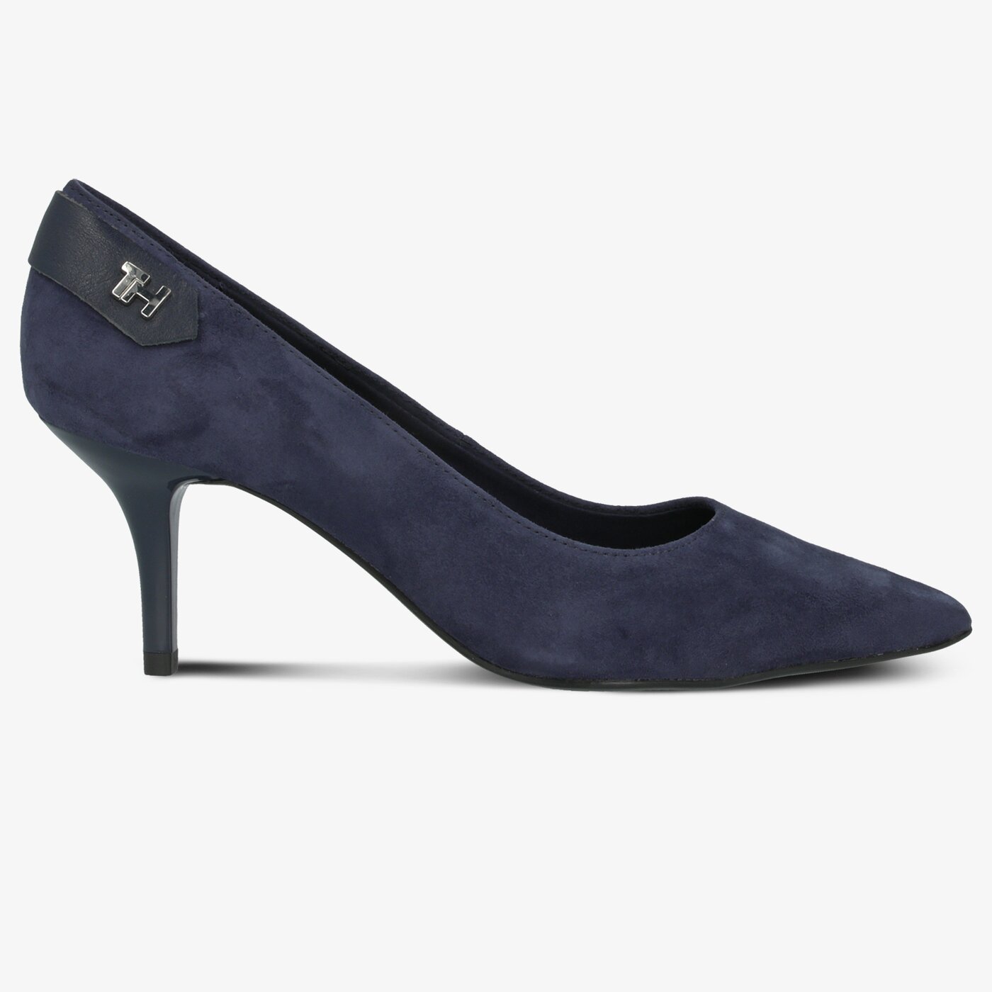 Damskie szpilki / czółenka TOMMY HILFIGER ELEVATED TH HARDWARE PUMP fw0fw04585db9 kolor granatowy