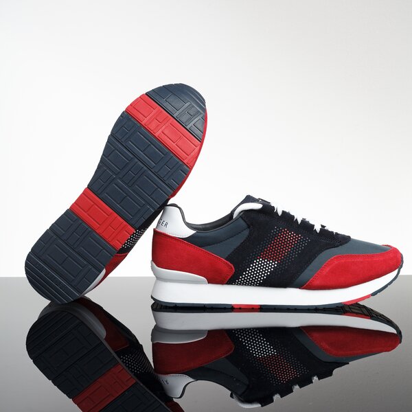 Męskie sneakersy (buty) TOMMY HILFIGER LEEDS 4C fm0fm02056020 kolor szary