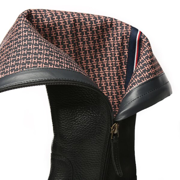 Damskie kozaki TOMMY HILFIGER BILLIE 20C fw56819947990 kolor czarny