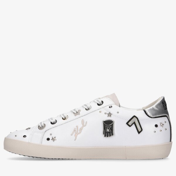 Damskie trampki KARL LAGERFELD SKOOL KARL PARIS BADGE LO kl60117011 kolor biały