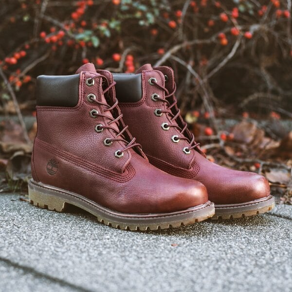 Damskie trapery TIMBERLAND PREMIUM 6 INCH BOOT - W  a12mf kolor bordowy