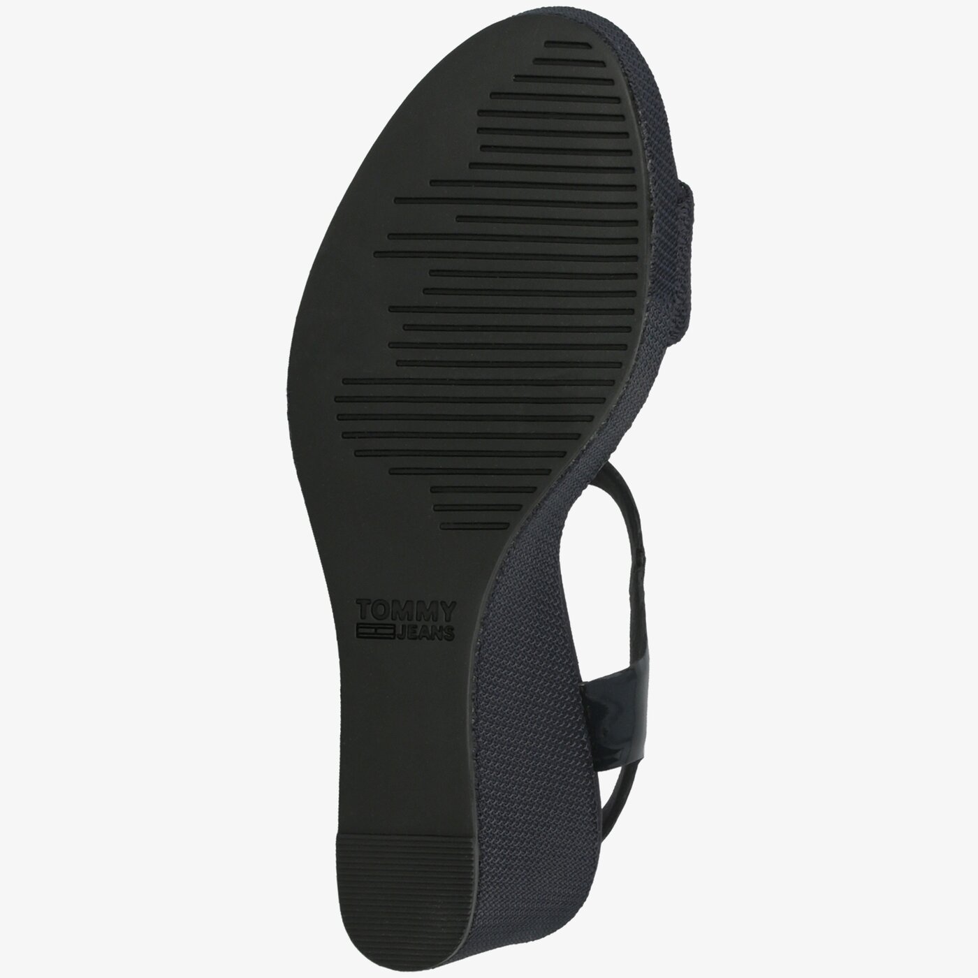 Damskie sandały TOMMY HILFIGER LUNA 29C MATERIAL MIX WEDGE SANDAL en0en00560403 kolor granatowy