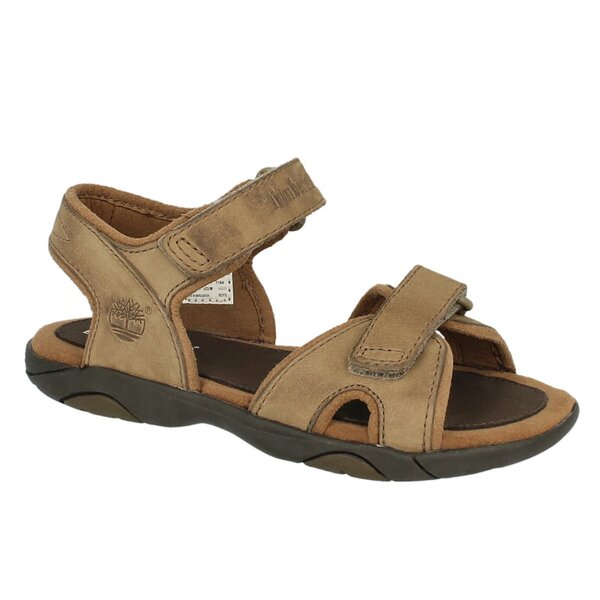 Dziecięce sandały / klapki TIMBERLAND EK RYE HARBOR 2 STRAP LTR SANDAL 7975r kolor beżowy
