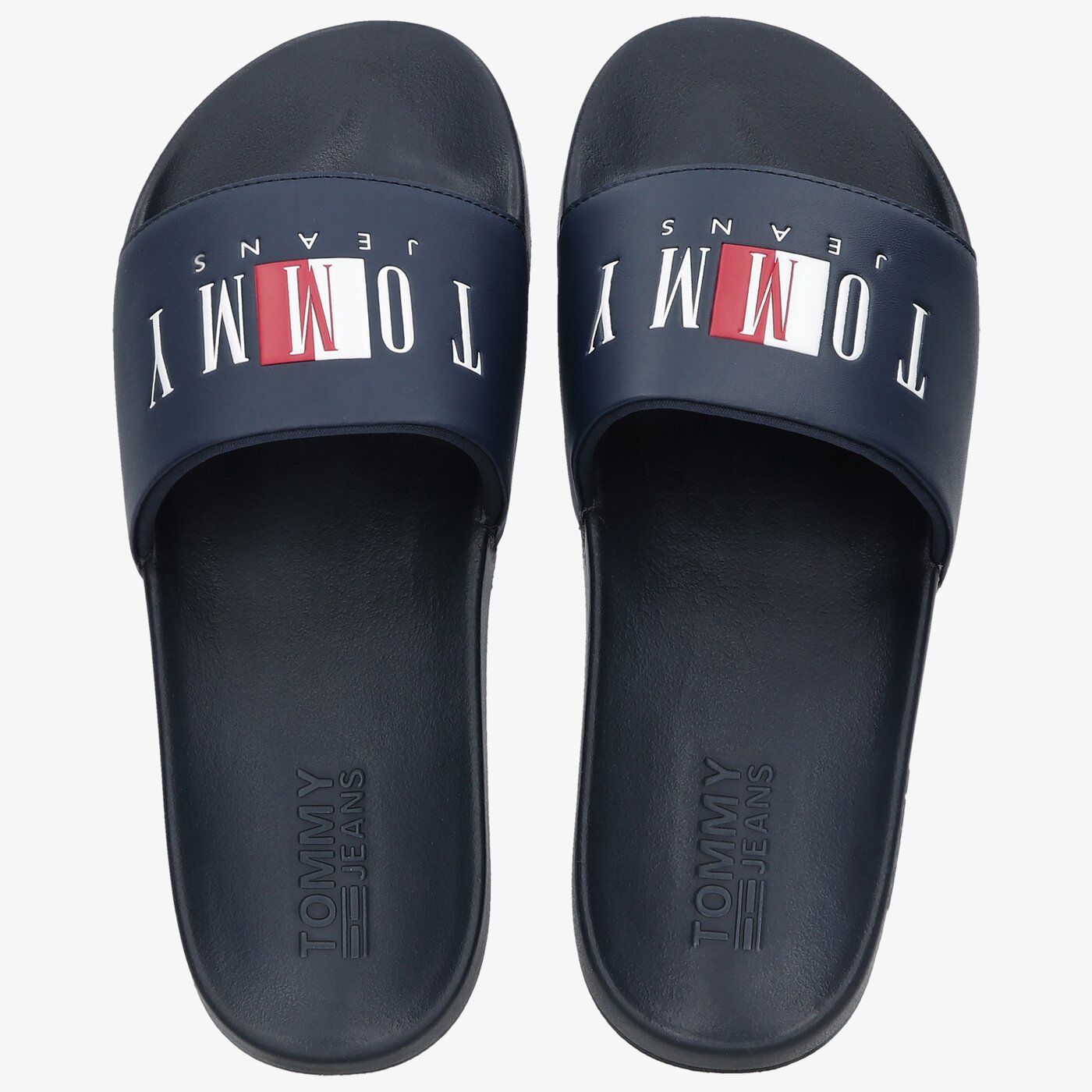 Męskie klapki TOMMY HILFIGER TOMMY JEANS POOL SLIDE em0em00690c87 kolor granatowy